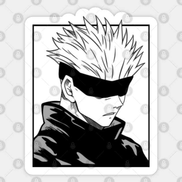 Satoru gojo manga panels Satoru Gojo Sticker TeePublic